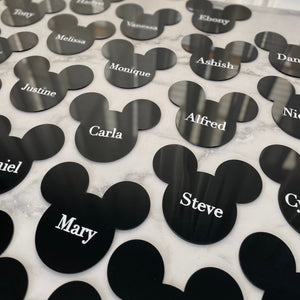Acrylic Mickey Mouse Place Cards