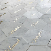 Load image into Gallery viewer, Marble Hexagon Coasters