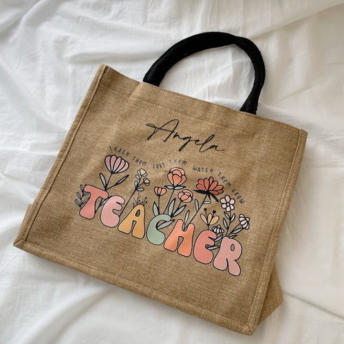 Personalised Teacher Tote - Teacher Gifts