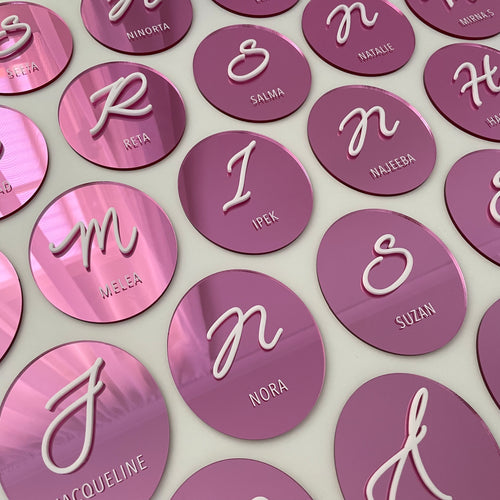 Double Arch Layered Acrylic Place Cards