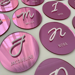 Double Arch Layered Acrylic Place Cards