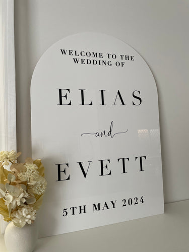 A1 Acrylic Sign - Arch