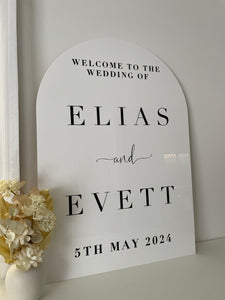 A1 Acrylic Sign - Arch