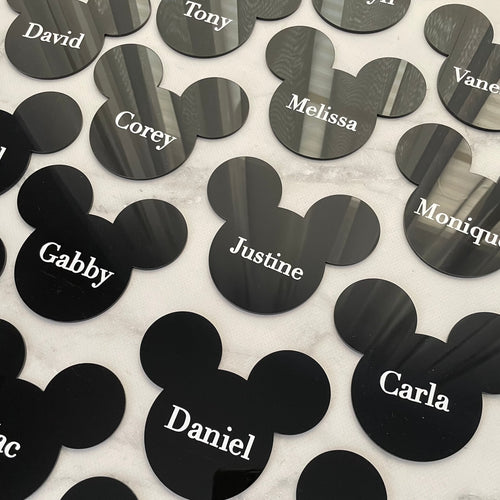 Acrylic Mickey Mouse Place Cards