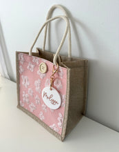 Load image into Gallery viewer, Personalised Pink Floral Tote - Teacher Gifts