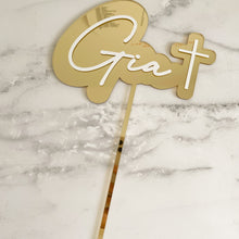 Load image into Gallery viewer, Personalised Acrylic Cake Topper