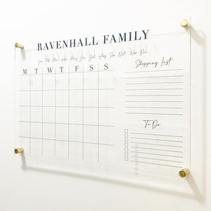 Personalised Acrylic Calendar/Planner