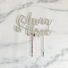 Load image into Gallery viewer, Personalised Acrylic Cake Topper