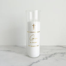 Load image into Gallery viewer, Baptism/Christening Candle with Glass Jar