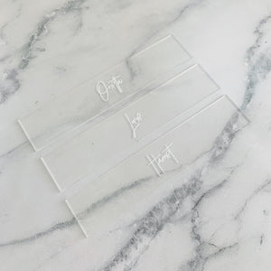 Personalised Acrylic Bookmarks
