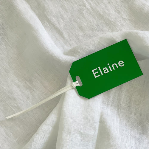 Acrylic Luggage Tags - Green