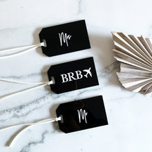 Load image into Gallery viewer, Acrylic Luggage Tags - Black