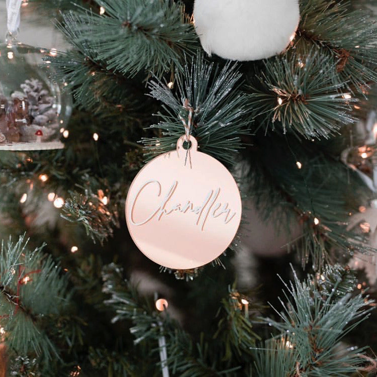 Acrylic Christmas Personalised Baubles