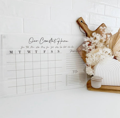 Personalised Acrylic Calendar/Planner