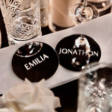 Load image into Gallery viewer, Acrylic Round Place Card - Silver Mirror