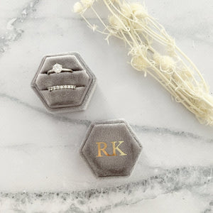 Personalised Velvet Ring Box