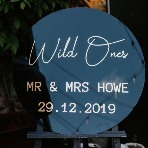 Acrylic Welcome Sign Round