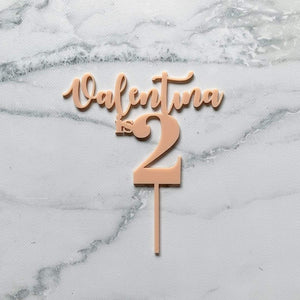 Personalised Acrylic Cake Topper