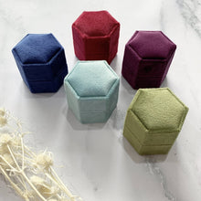 Load image into Gallery viewer, Personalised Velvet Ring Box