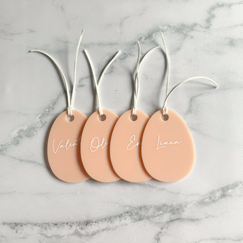 Personalised Acrylic Easter Egg Tags