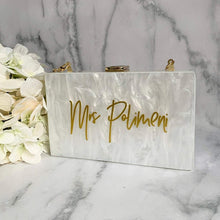 Load image into Gallery viewer, Pearl Acrylic Clutch/Purse