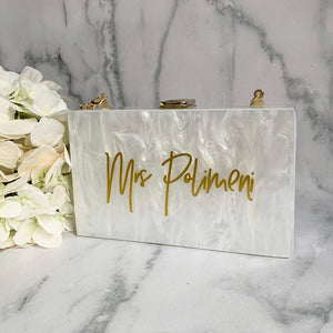 Pearl Acrylic Clutch/Purse